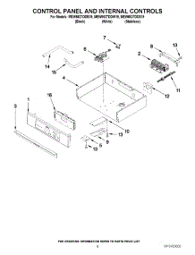 05 - Control Panel And Internal Controls parts for Maytag Oven MEW6627DDS19 / from AppliancePartsPros.com