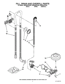 04 - Fill, Drain And Overfill Parts parts for Maytag Dishwasher MDBS469PAS0 / from AppliancePartsPros.com