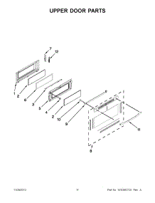05 - Upper Door Parts parts for Maytag Range YMET8665XB02 / from AppliancePartsPros.com