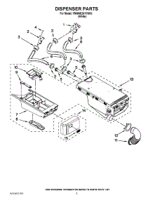 04 - Dispenser Parts parts for Maytag Washer YMHWE201YW00 / from AppliancePartsPros.com