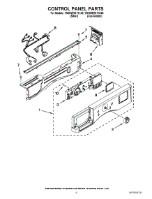 03 - Control Panel Parts parts for Maytag Washer YMHWE251YG00 / from AppliancePartsPros.com