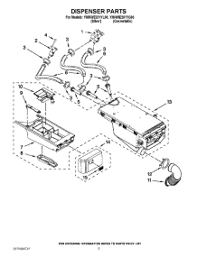 04 - Dispenser Parts parts for Maytag Washer YMHWE251YG00 / from AppliancePartsPros.com
