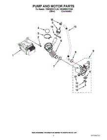 05 - Pump And Motor Parts parts for Maytag Washer YMHWE251YG00 / from AppliancePartsPros.com