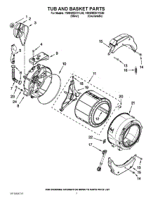 06 - Tub And Basket Parts parts for Maytag Washer YMHWE251YG00 / from AppliancePartsPros.com