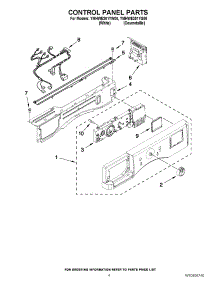 03 - Control Panel Parts parts for Maytag Washer YMHWE301YG00 / from AppliancePartsPros.com