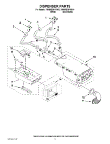 04 - Dispenser Parts parts for Maytag Washer YMHWE301YG00 / from AppliancePartsPros.com