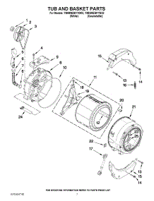 06 - Tub And Basket Parts parts for Maytag Washer YMHWE301YG00 / from AppliancePartsPros.com