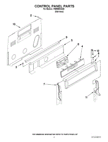 03 - Control Panel Parts parts for Maytag Range YMIR8890AS0 / from AppliancePartsPros.com