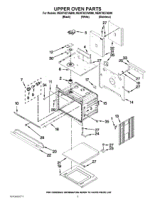 02 - Upper Oven Parts parts for Maytag Oven MEW7627AB00 / from AppliancePartsPros.com