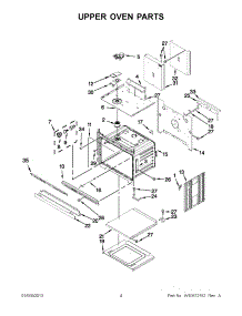 02 - Upper Oven Parts parts for Maytag Oven MEW7630AB01 / from AppliancePartsPros.com