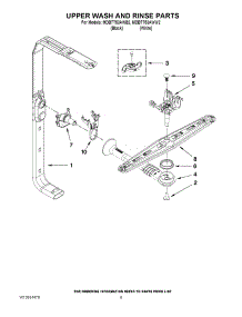 07 - Upper Wash And Rinse Parts parts for Maytag Dishwasher MDBTT53AWB2 / from AppliancePartsPros.com