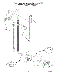 04 - Fill, Drain And Overfill Parts parts for Maytag Dishwasher MDBTT53AWB4 / from AppliancePartsPros.com