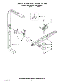 07 - Upper Wash And Rinse Parts parts for Maytag Dishwasher MDBTT53AWW3 / from AppliancePartsPros.com