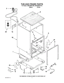 05 - Tub And Frame Parts parts for Maytag Dishwasher MDC4809AWB2 / from AppliancePartsPros.com
