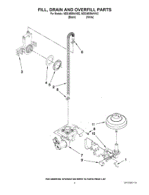 04 - Fill, Drain And Overfill Parts parts for Maytag Dishwasher MDC4809AWW2 / from AppliancePartsPros.com