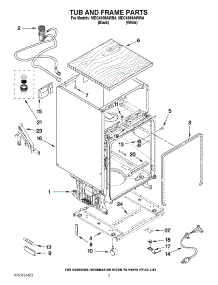 05 - Tub And Frame Parts parts for Maytag Dishwasher MDC4809AWW4 / from AppliancePartsPros.com