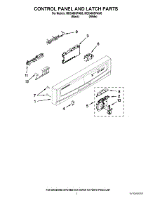 02 - Control Panel And Latch Parts parts for Maytag Dishwasher MDC4809PAB0 / from AppliancePartsPros.com