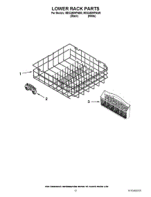 10 - Lower Rack Parts parts for Maytag Dishwasher MDC4809PAB0 / from AppliancePartsPros.com