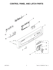 02 - Control Panel And Latch Parts parts for Maytag Dishwasher MDC4809PAB1 / from AppliancePartsPros.com