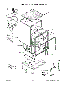 05 - Tub And Frame Parts parts for Maytag Dishwasher MDC4809PAB1 / from AppliancePartsPros.com