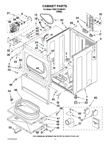02 - Cabinet Parts parts for Maytag Dryer MDE17CSBGW1 / from AppliancePartsPros.com
