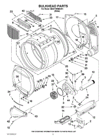 03 - Bulkhead Parts parts for Maytag Dryer MDE17MNBGW1 / from AppliancePartsPros.com
