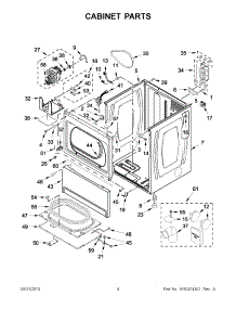 02 - Cabinet Parts parts for Maytag Dryer MDE18CSAGW0 / from AppliancePartsPros.com