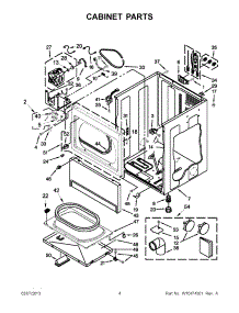 02 - Cabinet Parts parts for Maytag Dryer MDE18CSAYW0 / from AppliancePartsPros.com