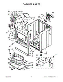 02 - Cabinet Parts parts for Maytag Dryer MDE18PRAYW0 / from AppliancePartsPros.com