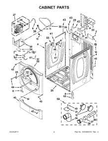 02 - Cabinet Parts parts for Maytag Dryer MDE25PDAGW1 / from AppliancePartsPros.com