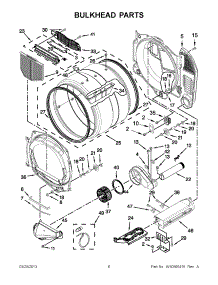 03 - Bulkhead Parts parts for Maytag Dryer MDE25PDAGW1 / from AppliancePartsPros.com
