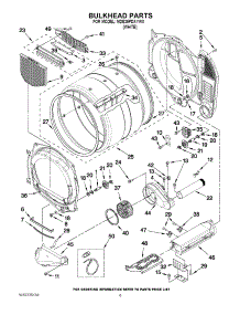 03 - Bulkhead Parts parts for Maytag Dryer MDE25PDAYW0 / from AppliancePartsPros.com