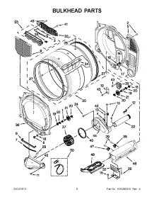03 - Bulkhead Parts parts for Maytag Dryer MDE25PDAYW1 / from AppliancePartsPros.com