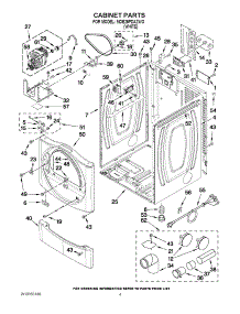 02 - Cabinet Parts parts for Maytag Dryer MDE25PDAZWO / from AppliancePartsPros.com