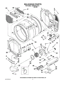 03 - Bulkhead Parts parts for Maytag Dryer MDE25PDAZWO / from AppliancePartsPros.com