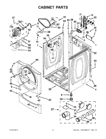 02 - Cabinet Parts parts for Maytag Dryer MDE25PNAGW0 / from AppliancePartsPros.com