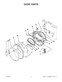 04 - Door Parts parts for Maytag Dryer MDE25PNAGW0 / from AppliancePartsPros.com