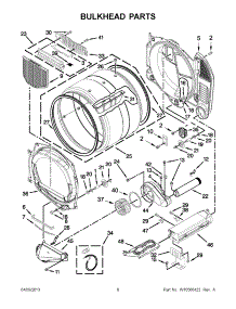 03 - Bulkhead Parts parts for Maytag Dryer MDE25PRAYW1 / from AppliancePartsPros.com