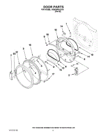 04 - Door Parts parts for Maytag Dryer MDE25PRAZW0 / from AppliancePartsPros.com