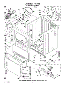 02 - Cabinet Parts parts for Maytag Dryer MDG17CSAWW2 / from AppliancePartsPros.com