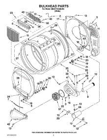 03 - Bulkhead Parts parts for Maytag Dryer MDG17CSBGW2 / from AppliancePartsPros.com