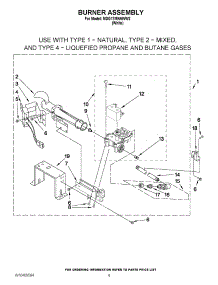 04 - Burner Assembly parts for Maytag Dryer MDG17MNAWW2 / from AppliancePartsPros.com