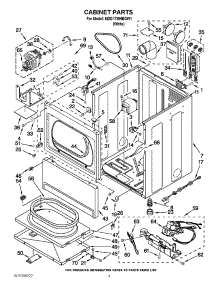 02 - Cabinet Parts parts for Maytag Dryer MDG17MNBGW1 / from AppliancePartsPros.com