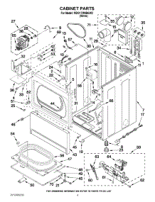 02 - Cabinet Parts parts for Maytag Dryer MDG17MNBGW2 / from AppliancePartsPros.com