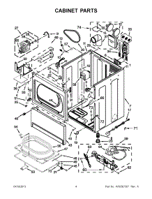 02 - Cabinet Parts parts for Maytag Dryer MDG17MNBGW3 / from AppliancePartsPros.com