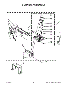 04 - Burner Assembly parts for Maytag Dryer MDG17MNBGW3 / from AppliancePartsPros.com
