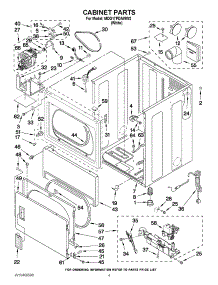 02 - Cabinet Parts parts for Maytag Dryer MDG17PDAWW2 / from AppliancePartsPros.com