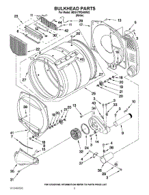 03 - Bulkhead Parts parts for Maytag Dryer MDG17PDAWW2 / from AppliancePartsPros.com