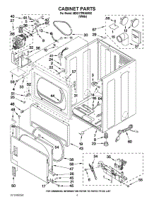02 - Cabinet Parts parts for Maytag Dryer MDG17PRAWW2 / from AppliancePartsPros.com