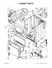02 - Cabinet Parts parts for Maytag Dryer MDG18CSAWW0 / from AppliancePartsPros.com
